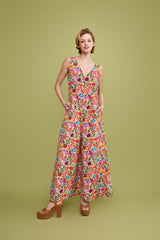 Solea Wide Leg Linen Jumpsuit