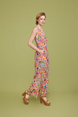 Solea Wide Leg Linen Jumpsuit