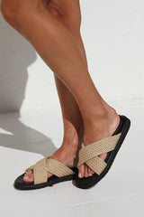 BILLINI ZIRA SANDALS BLACK ROPE
