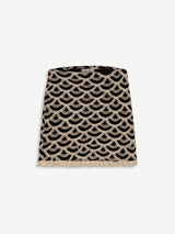 Black and Ecru Crochet Teresa Skirt