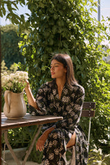 Kaia Cloud Jersey Kimono Robe in Blossom