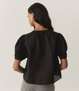 BRIGITTA TOP -- BLACK