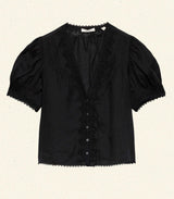 BRIGITTA TOP -- BLACK