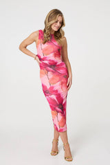 Floral Bodycon Sleeveless Maxi Dress