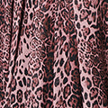 Animal Print Semi Sheer Short Wrap Dress