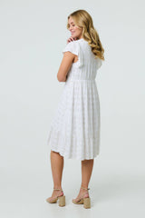 Embellished Relaxed Midi Dress