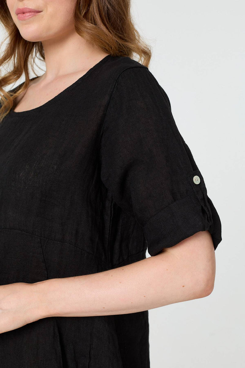 Oversized 3/4 Sleeve Midi Dress