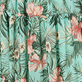 Tropical Print Frill Tiered Midi Dress