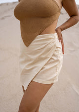 Beige Linen Matheo Skort