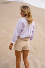 Beige Linen Matheo Skort