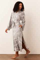 Kaia Cloud Jersey Kimono Robe in Whisper