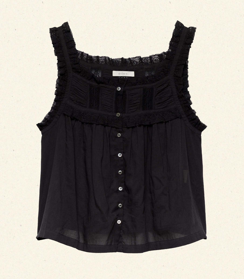 FIDELLA TOP -- BLACK