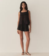 FIDELLA TOP -- BLACK