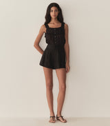 FIDELLA TOP -- BLACK