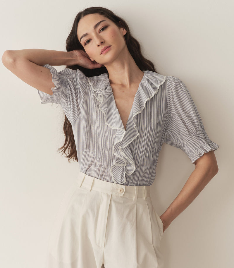 HENRI TOP -- ADELAIDE STRIPE