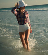 JANIS TOP -- CÔTE D'AZUR PLAID