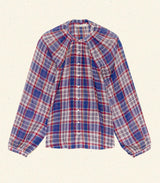 JANIS TOP -- CÔTE D'AZUR PLAID