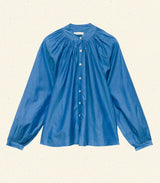JULIENNE TOP -- SANTORINI BLUE
