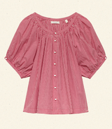 JUNE TOP -- CERISE PARIS GINGHAM