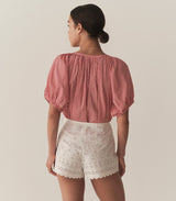 JUNE TOP -- CERISE PARIS GINGHAM