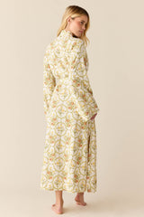 Kaia Cloud Jersey Kimono Robe in Fleur