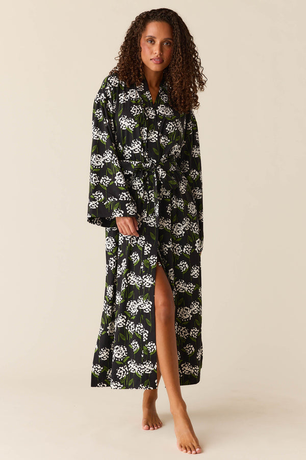 Kaia Cloud Jersey Kimono Robe in Blossom