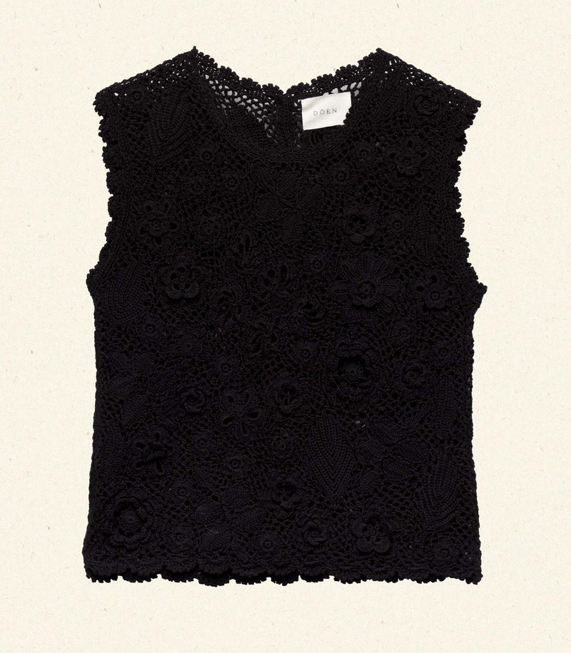 MARCIA TOP -- BLACK