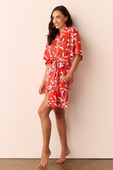 Marisa Cloud Jersey Short Robe in Zen