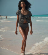 NERA TOP -- NOIR LA MADDALENA GINGHAM