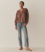 RENELLE TOP -- L'ORANGE SOLEIL FLEURIT