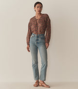 RENELLE TOP -- L'ORANGE SOLEIL FLEURIT