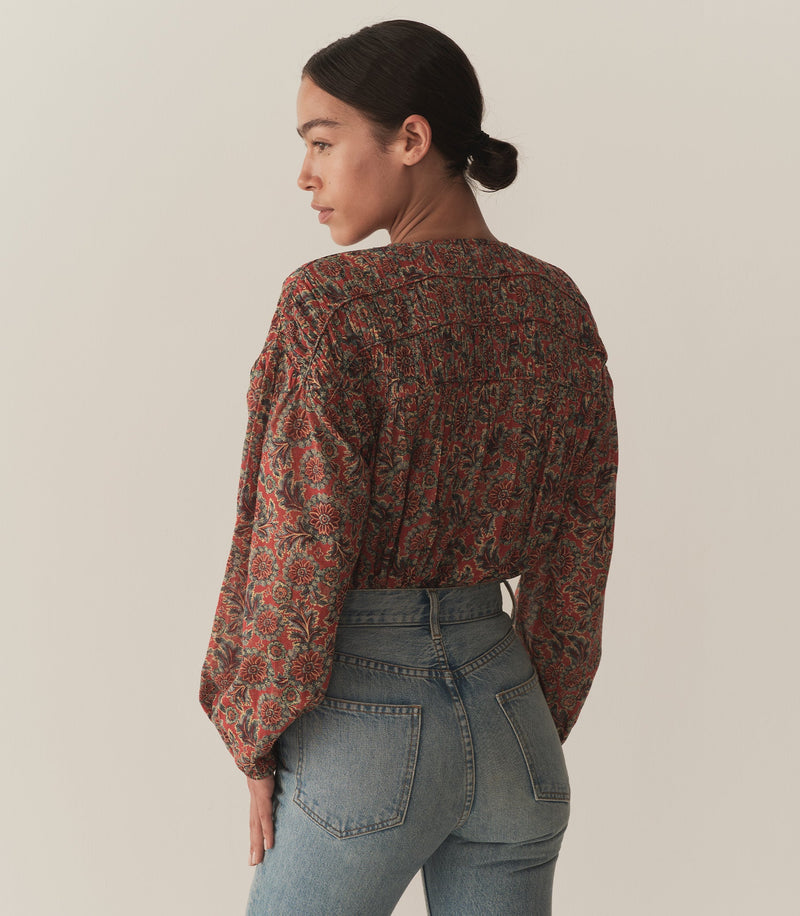 RENELLE TOP -- L'ORANGE SOLEIL FLEURIT