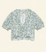 SALONA TOP -- IVORY STRAWBERRY MOON FLORAL