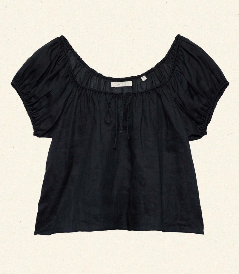 SOLINA TOP -- BLACK