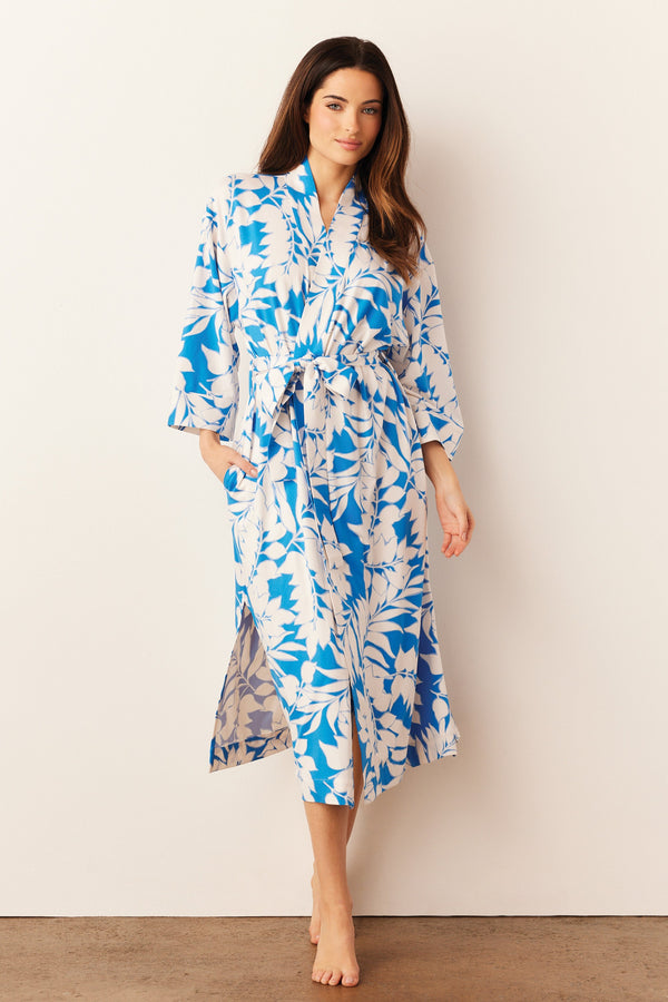 Vera Cloud Jersey Midi Robe in Serene