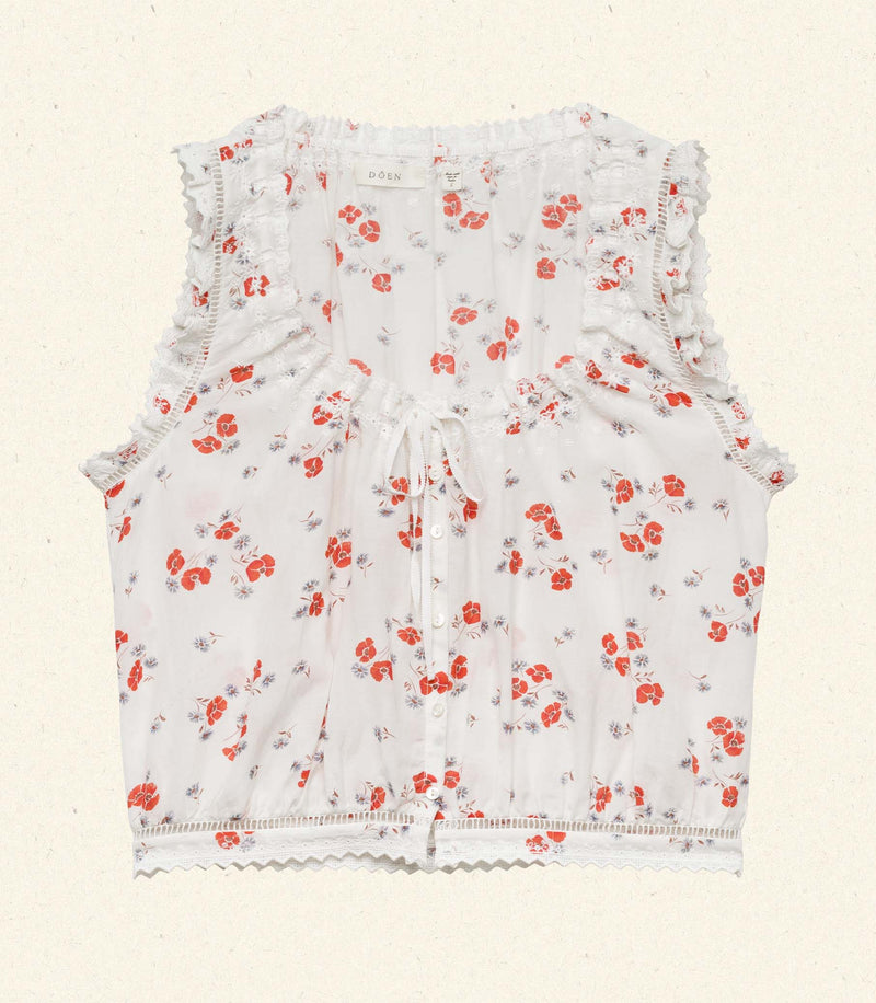 TRAVELER TOP -- POPPY FIELD