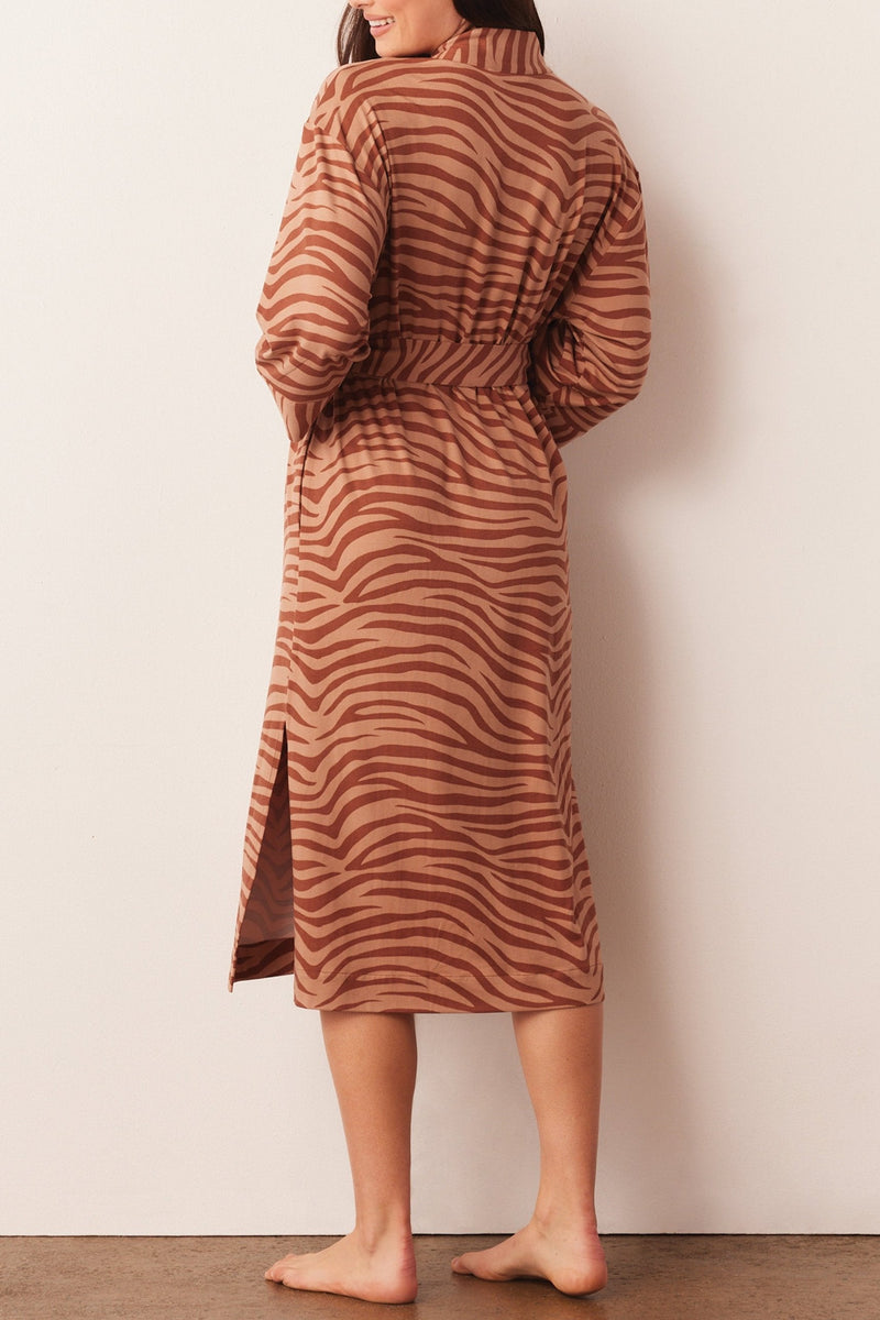 Vera Cloud Jersey Midi Robe in Bengal