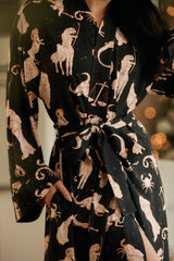 Kaia Cloud Jersey Kimono Robe in Zodiac