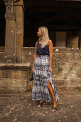 Blue Tie-Dye Gaelle Skirt