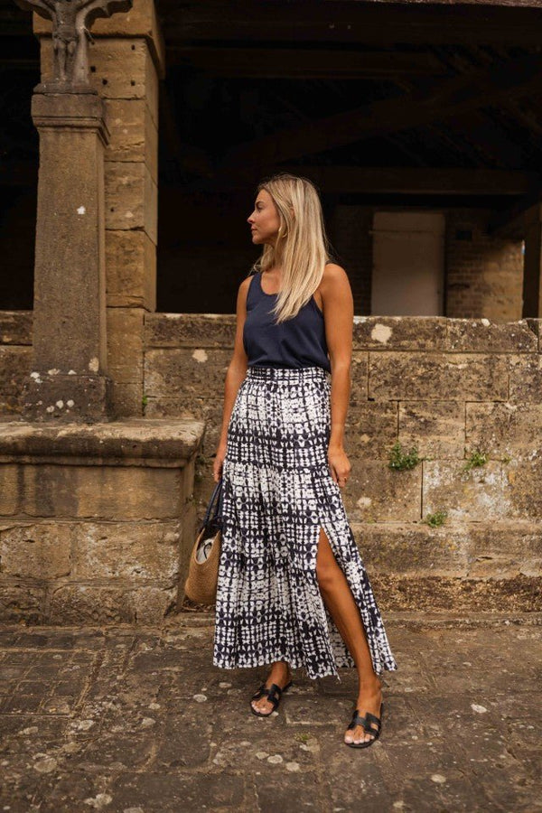 Blue Tie-Dye Gaelle Skirt