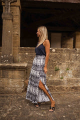 Blue Tie-Dye Gaelle Skirt