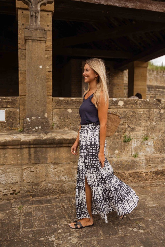 Blue Tie-Dye Gaelle Skirt