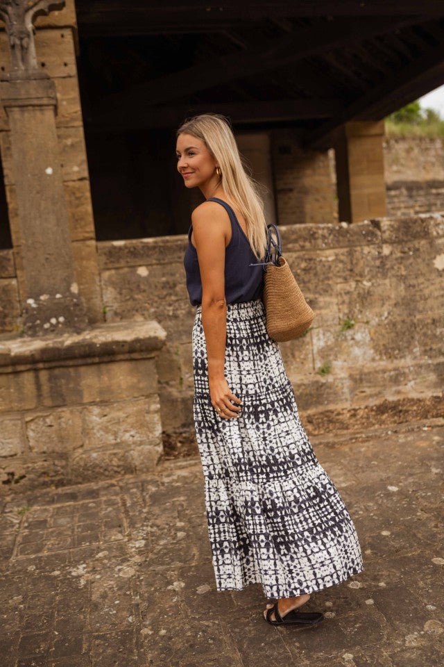 Blue Tie-Dye Gaelle Skirt