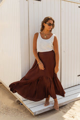 Brown Manhattan Skirt