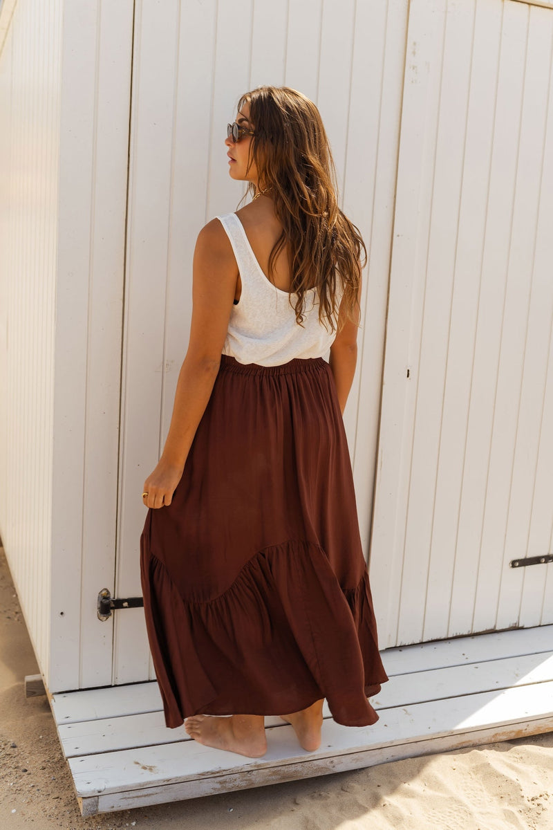 Brown Manhattan Skirt