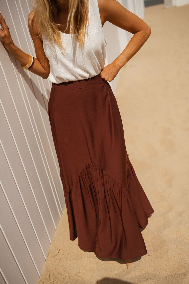 Brown Manhattan Skirt