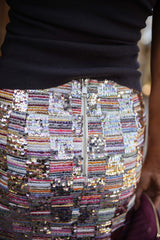 Multicolored Sequin Clif Skirt